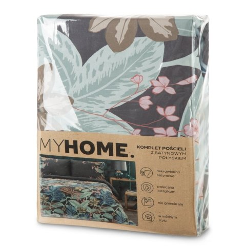 KOMPLET POŚCIELI HOME 03 220 X 200 CM GRAFITOWY