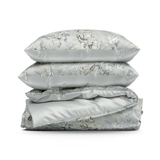 KOMPLET POŚCIELI SATYNOWEJ SPRING 72 140 X 200 CM JASNOSTALOWY