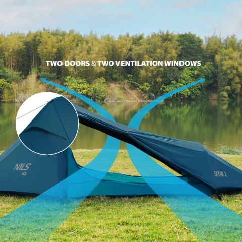 NC2502 NAMIOT ULTRA LIGHT SKYAIR 2 NIEBIESKI NILS CAMP