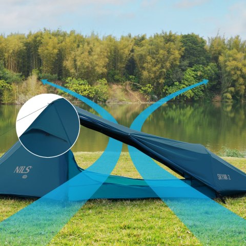 NC2502 NAMIOT ULTRA LIGHT SKYAIR 2 NIEBIESKI NILS CAMP