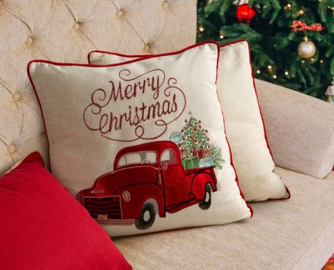 POSZEWKA ŚWIĄTECZNY 146 45 X 45 CM KREMOWY