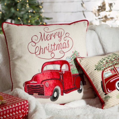 POSZEWKA ŚWIĄTECZNY 146 45 X 45 CM KREMOWY