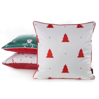 POSZEWKA ŚWIĄTECZNY 183 45 X 45 CM BIAŁY