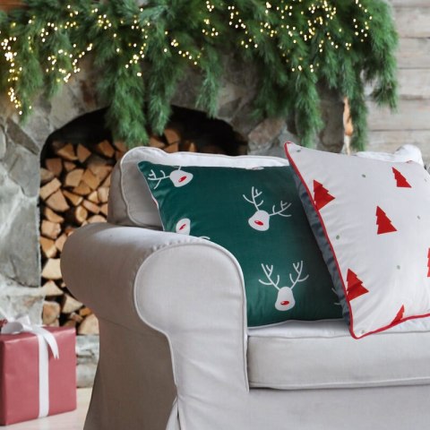 POSZEWKA ŚWIĄTECZNY 183 45 X 45 CM BIAŁY