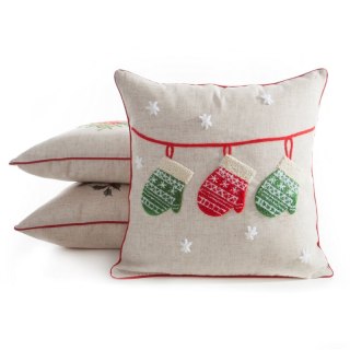 POSZEWKA ŚWIĄTECZNY 216 45 X 45 CM BEŻOWY