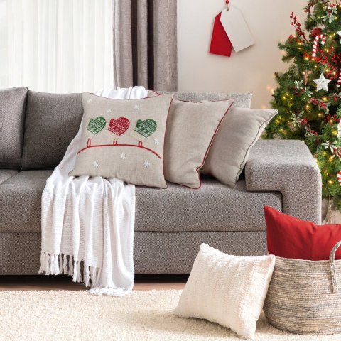 POSZEWKA ŚWIĄTECZNY 216 45 X 45 CM BEŻOWY