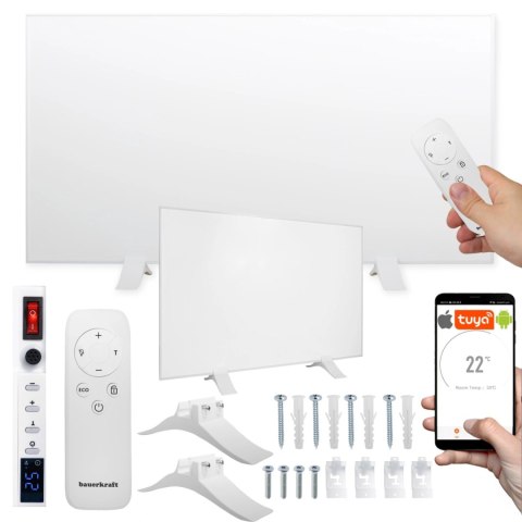 Grzejnik na podczerwień panel grzewczy promiennik FIR 600W WIFI 60x100 cm