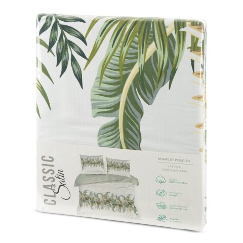 KOMPLET POŚCIELI SATYNOWEJ SPRING 30 140 X 200 CM BIAŁY
