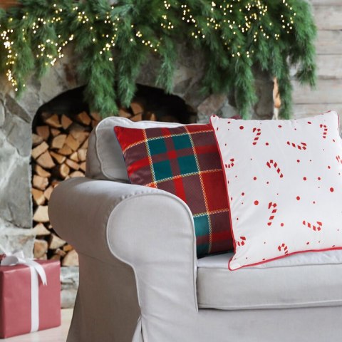 POSZEWKA ŚWIĄTECZNY 182 45 X 45 CM CZERWONY