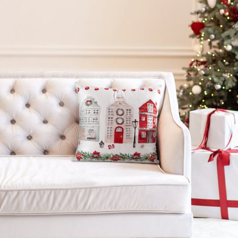 POSZEWKA ŚWIĄTECZNY 211 45 X 45 CM BIAŁY