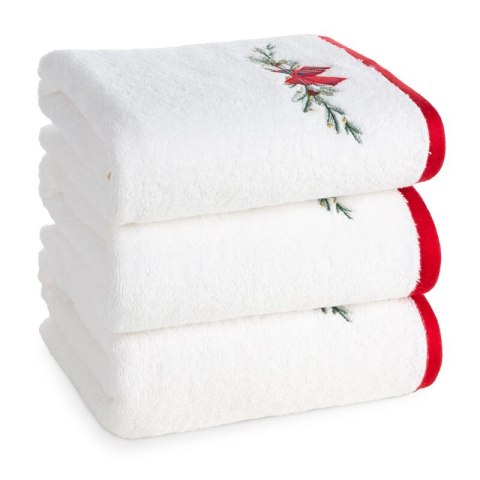 RĘCZNIK ŚWIATECZNY BLISS 50 X 90 CM BIAŁY