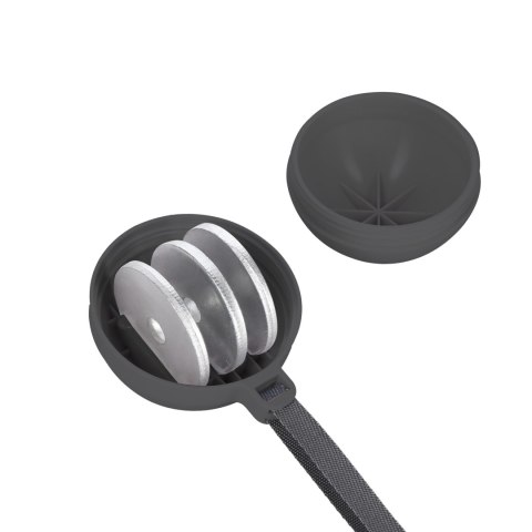 ZESTAW HULA HOP MAGNETYCZNY BLACK/PINK HHM16 Z LICZNIKIEM HMS + PAS WYSZCZUPLAJĄCY BR163 BLACK