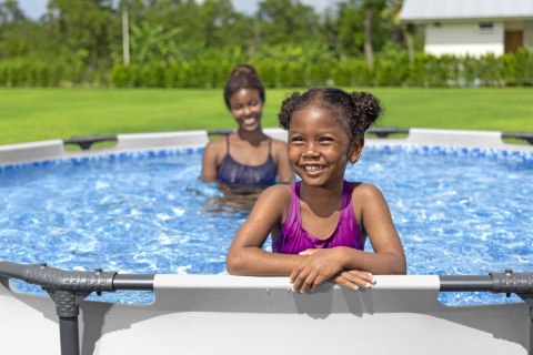 Basen Stelażowy Steel Pro MAX 366x76 Okrągły 12FT BESTWAY 3w1 + Pompa Filtr