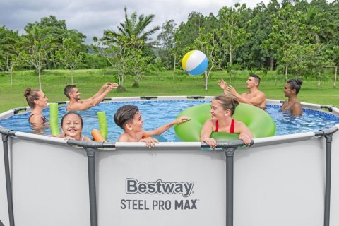 Basen Stelażowy Steel Pro MAX 396x122 13FT BESTWAY 5w1 + Akcesoria