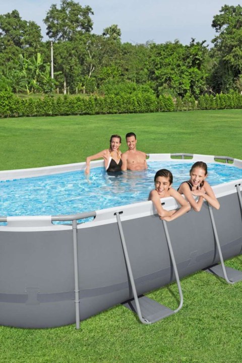Basen stelażowy Power Steel 427x250x100 14x8FT BESTWAY 6w1 + Akcesoria