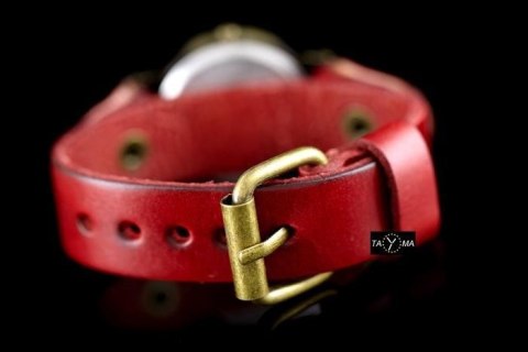 ZEGAREK DAMSKI TAYMA - RETRO PUNK 27 -czerwony (zx583a)