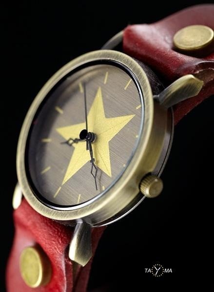 ZEGAREK DAMSKI TAYMA - RETRO PUNK 27 -czerwony (zx583a)