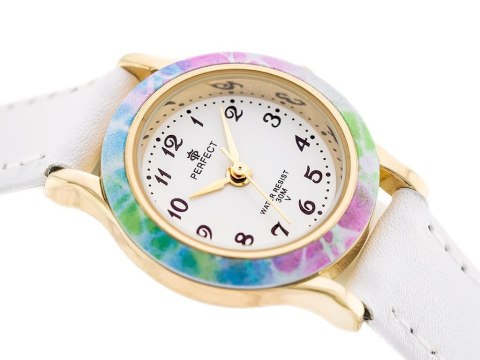 ZEGAREK KOMUNIJNY DZIECIĘCY PERFECT LP195-05 - biały + BOX