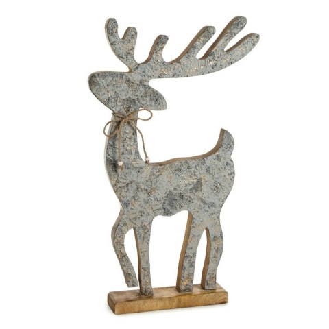 FIGURKA ŚWIĄTECZNA 143 32 X 8 X 62 CM SREBRNY