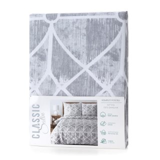 KOMPLET POŚCIELI SATYNOWEJ SPRING 55 160 X 200 CM SZARY