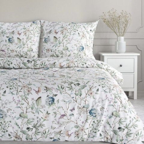 KOMPLET POŚCIELI SATYNOWEJ SPRING 56 140 X 200 CM BIAŁY