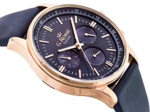 ZEGAREK G. ROSSI - E-10602A2-6F3 - EXCLUSIVE (zg278f) + BOX