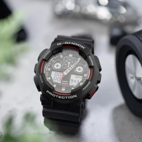 ZEGAREK MĘSKI CASIO G-SHOCK GA-100-1A4ER (zd135c) + BOX
