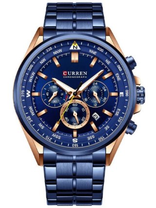 ZEGAREK MĘSKI CURREN 8399 (zc016d -CHRONOGRAF +BOX