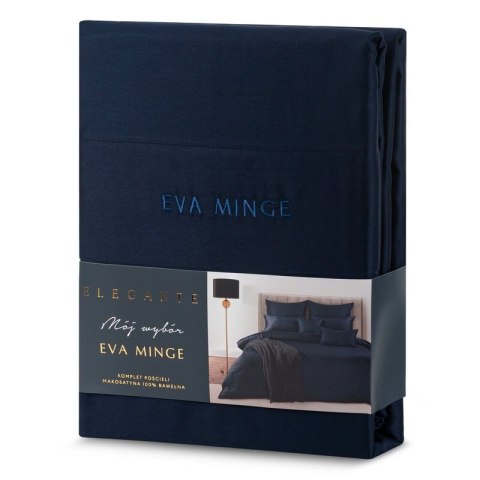 POŚCIEL ELEGANT1F 160 X 200 CM CIEMNOGRANATOWY