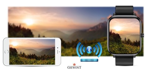 Smartwatch GIEWONT Dynamic SmartCall GW230-2 - Carbon/Carbon