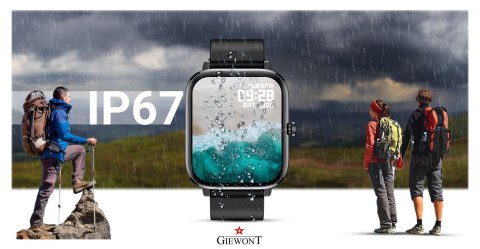 Smartwatch GIEWONT Dynamic SmartCall GW230-2 - Carbon/Carbon