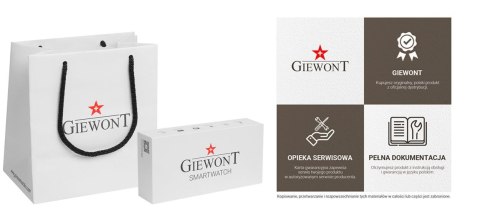Smartwatch GIEWONT Dynamic SmartCall GW230-2 - Carbon/Carbon