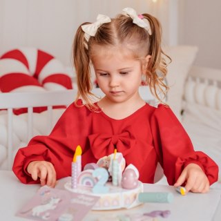 TOOKY TOY Drewniany Tort Urodzinowy Krajalny Na Rzepy