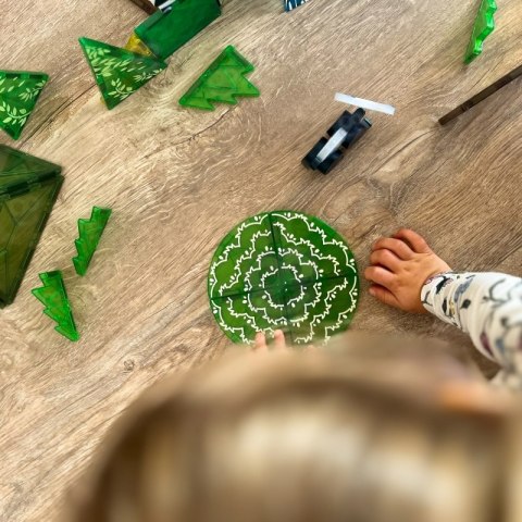 WOOPIE Klocki Magnetyczne Konstrukcyjne 3D Zestaw Edukacyjny Rzadkie Zwierzęta 45el.