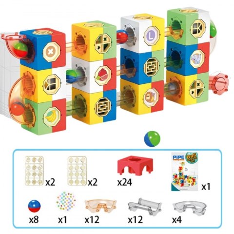 WOOPIE Tor Kulkowy Kulodrom Zestaw Konstrukcyjny Klocki 3D