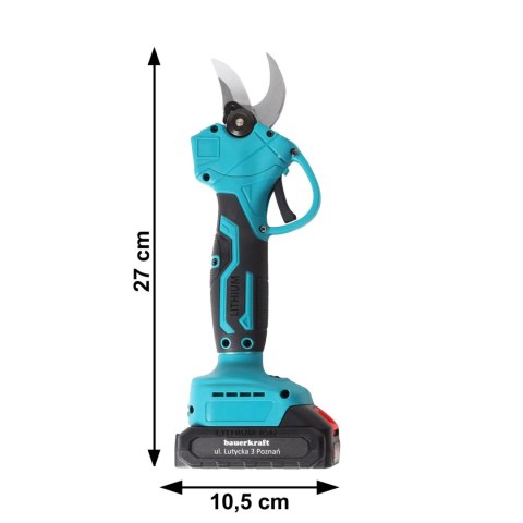 Sekator akumulatorowy elektryczny do gałęzi żywopłotu 21V
