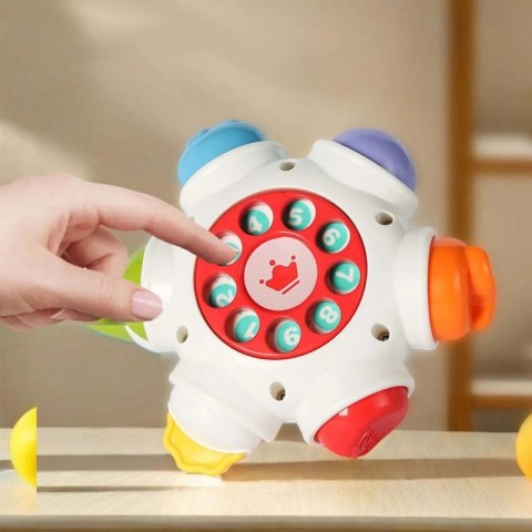 WOOPIE BABY Kosmiczna Rakieta Aktywności - Edukacyjna Kostka Sensoryczna 18m+