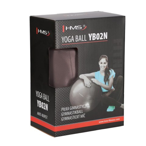 YB02 NEW 65CM GRIZZLY ANTI-BURST BRĄZOWA PIŁKA GIMNASTYCZNA HMS