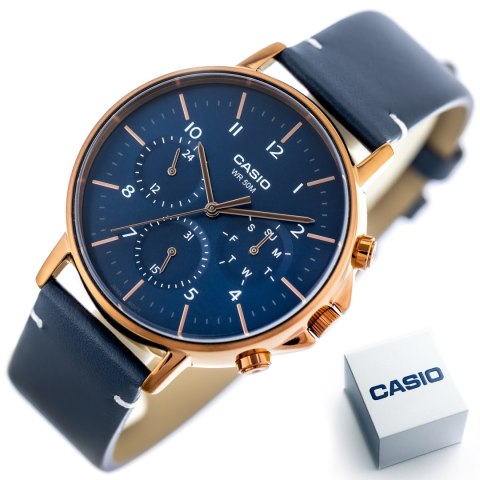 ZEGAREK MĘSKI CASIO MTP-E321RL-2A (zd190a) + BOX