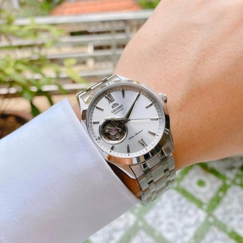 Zegarek Męski Orient Contemporary Open Heart FAG03001W0 + BOX