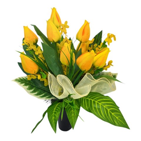 Komplet stroik na cmentarz stroiki na grób bukiet donica tulipany