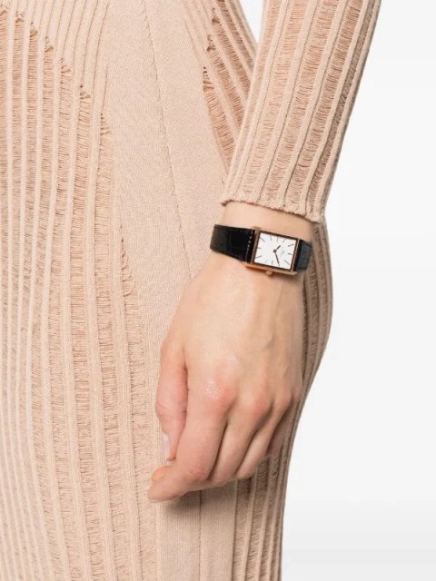 ZEGAREK DAMSKI DANIEL WELLINGTON Bound Black Crocodile Rose Gold 24mm DW00100698 + BOX