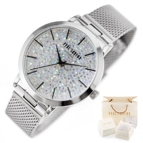 ZEGAREK DAMSKI PAUL LORENS - 473B2-3C1-2 - STAL SZLACHETNA (zg517a) + BOX