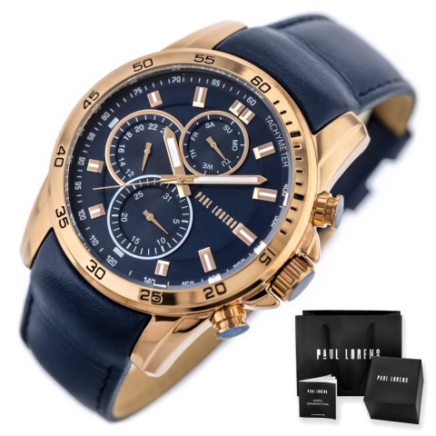 ZEGAREK MĘSKI PAUL LORENS - PL9753A8-6F3 (zg364f) + BOX