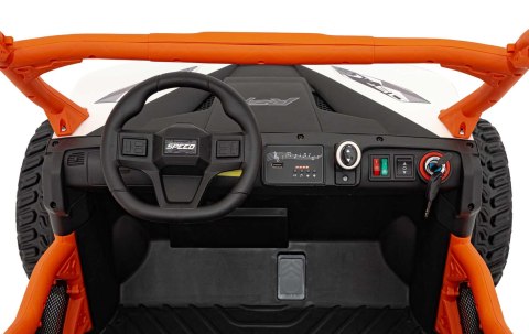 Pojazd Farmer Truck UTV Racing Biały