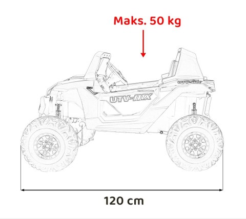 Pojazd Buggy UTV-MX 2000N Różowy