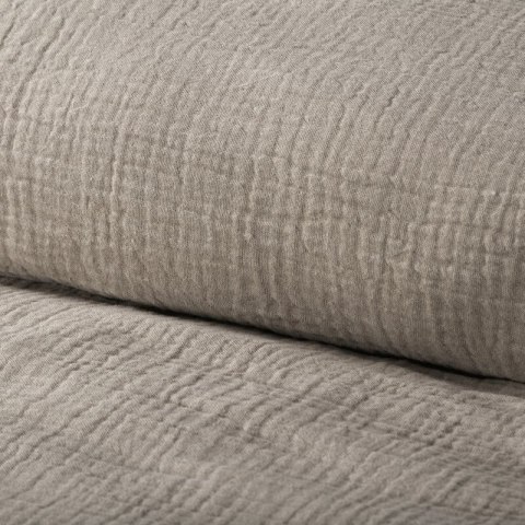 KOMPLET POŚCIELI MUSLIN 220 X 200 CM CIEMNOBEŻOWY
