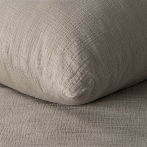 KOMPLET POŚCIELI MUSLIN 220 X 200 CM CIEMNOBEŻOWY