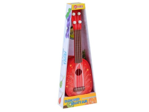 Gitara Owocowa Dla Dzieci 37 cm IN0033 - Ukulele Truskawka