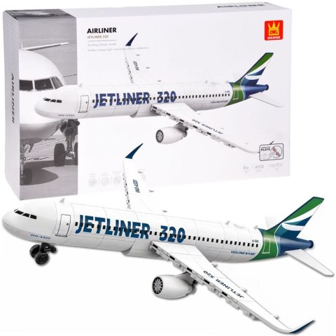 Klocki konstrukcyjne Samolot Jetliner 320 model pasażerski 133 ele ZA5678